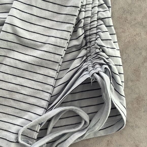 CALIA by Carrie Underwood long sleeve side ruching with ties striped top size XS - Picture 7 of 12
